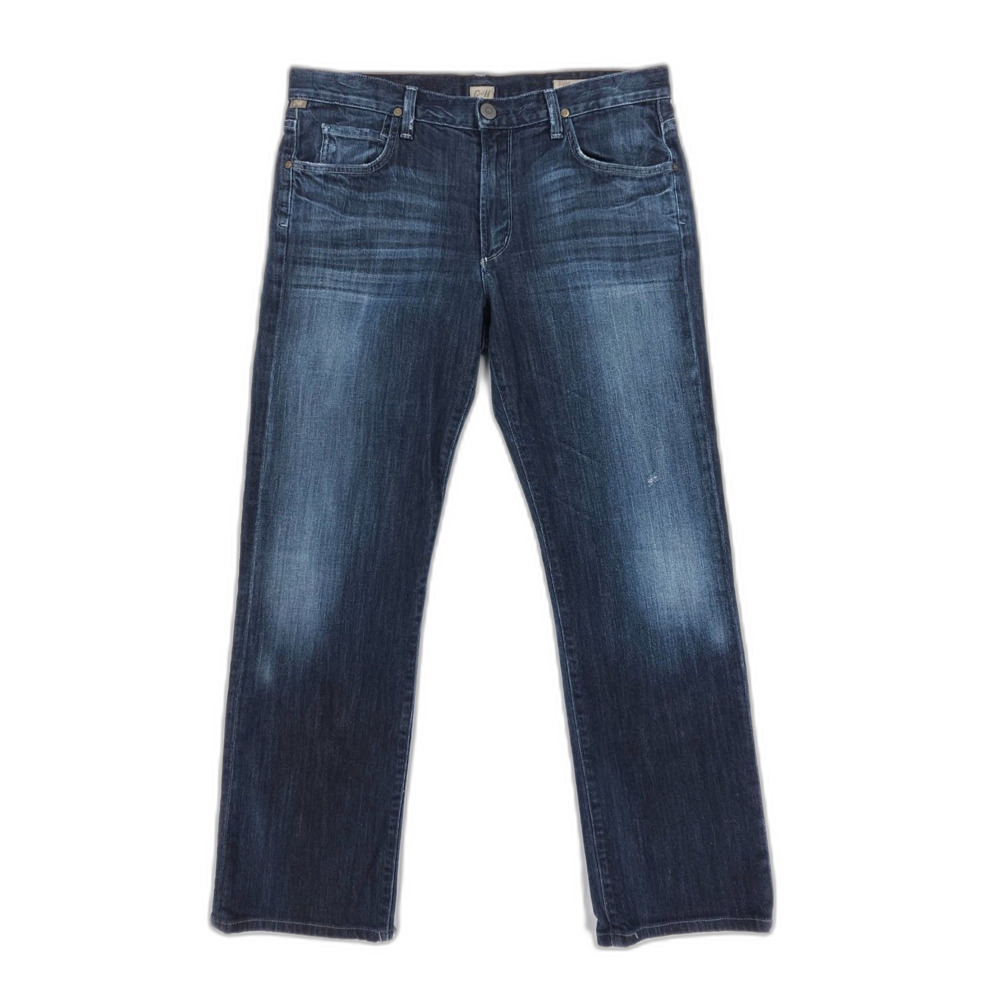 CITIZENS OF HUMANITY Sid Straight Leg Jeans Dark Denim Minimal Quiet Luxury 36